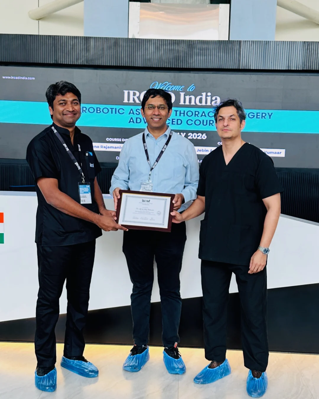 Dr Ajesh Raj Saksena completing the IRCAD Advanced Robotic-Assisted Thoracic Surgery Course Dr Ajesh Raj Saksena completing the IRCAD Advanced Robotic-Assisted Thoracic Surgery Course